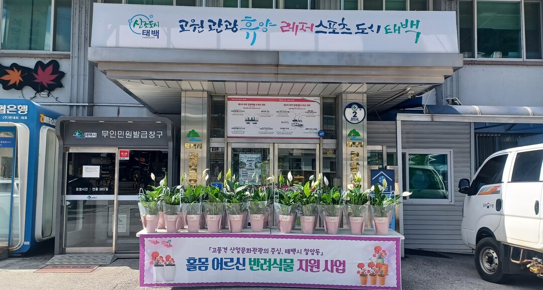 철암동, 어르신 마음 돌봄 &lsquo;반려식물 지원 사업&rsquo; 추진.