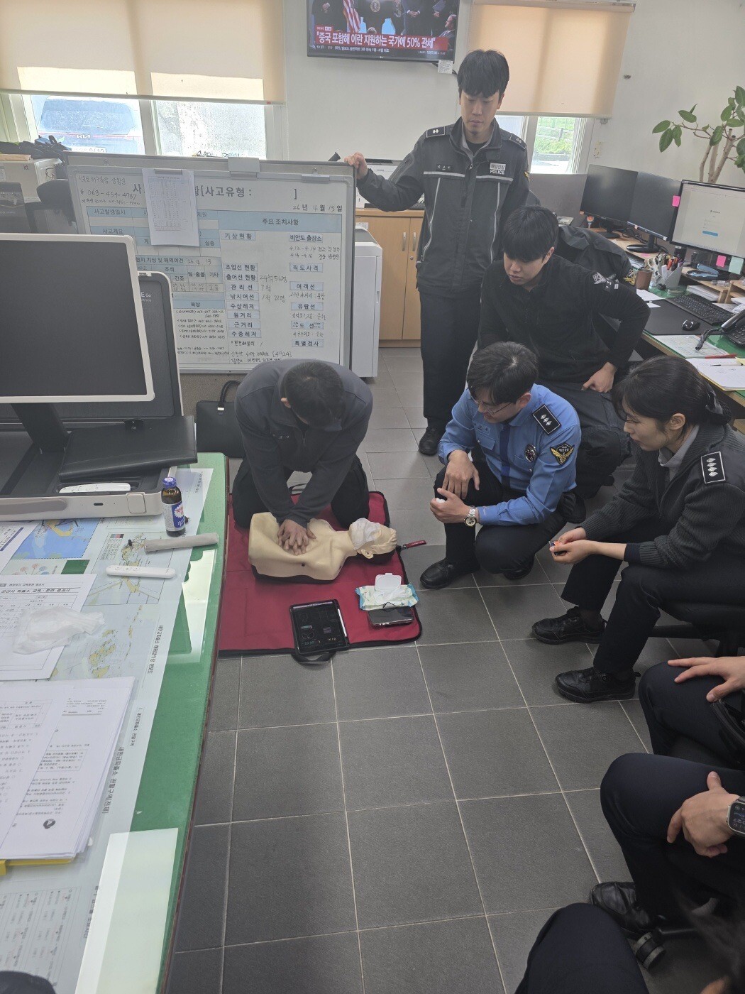 군산해경이 구조구급훈련을 강화중이다.군산해경 제공