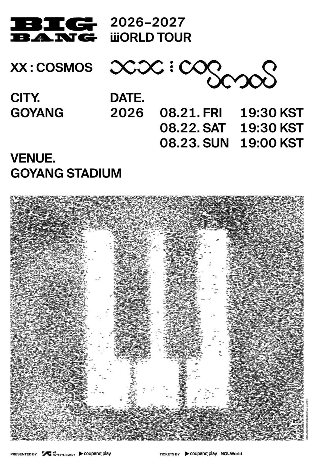 BIGBANG 2026-2027 WORLD TOUR < XX : COSMOS > IN GOYANG (제공=YG Entertainment)