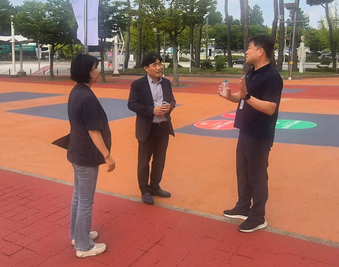 김운남 의원, 5만 명 운집 고양종합운동장 공연 현장점검. 경기도의회 제공