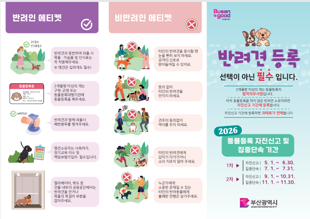동물등록 자진신고 기간 운영&hellip; 참여시 미등록&middot;지연 과태료 