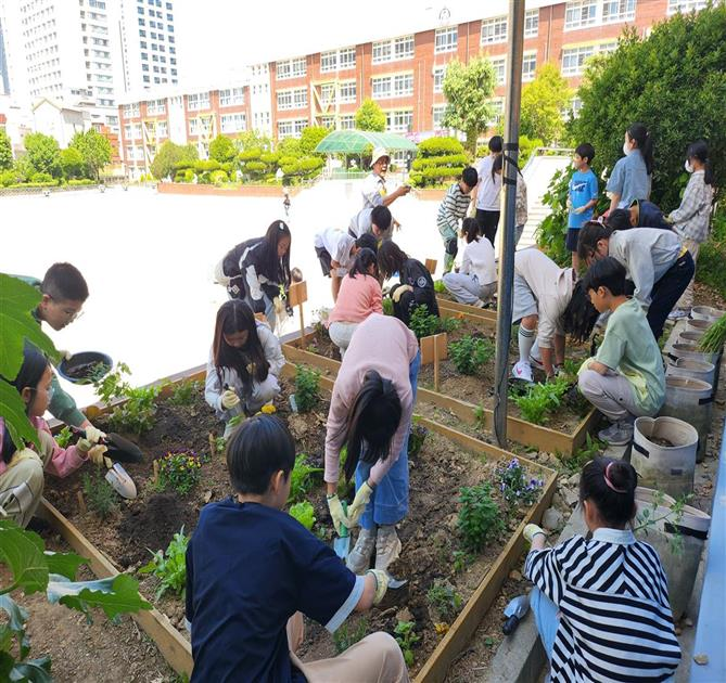 2026년 상반기 찾아가는 학교텃밭 컨설팅 사진. 부산시 제공