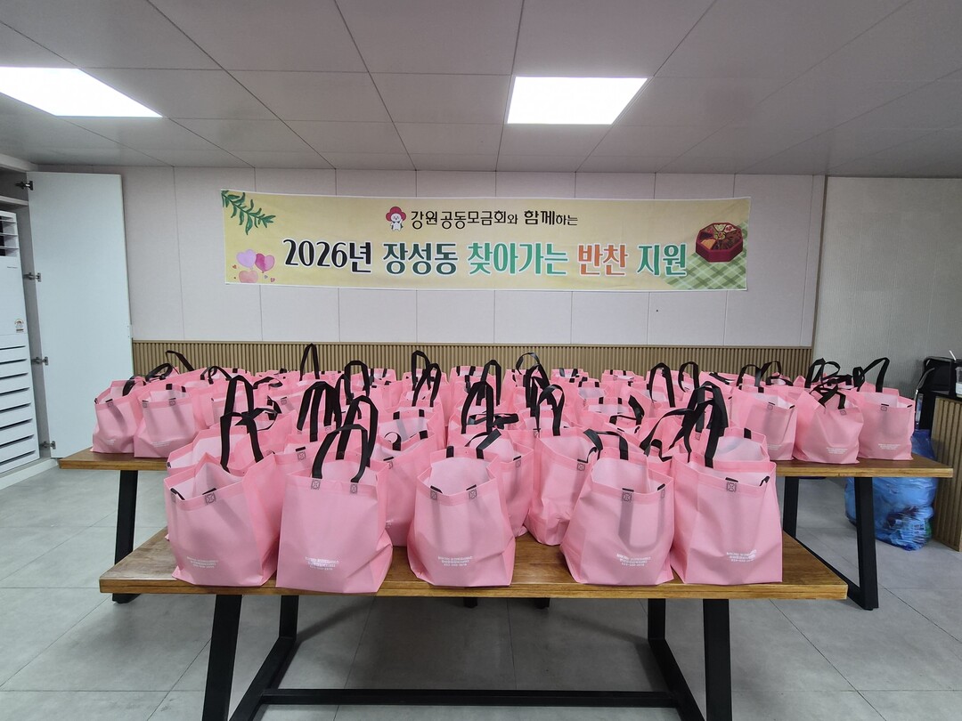 장성동 지역사회보장협의체 위원들이 &lsquo;9월 찾아가는 반찬 지원 행사&rsquo;를 진행하면서 준비한 반찬들 (태백시 제공)