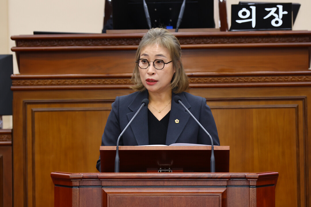 5분 자유발언 하는 이상미 의원(강원도의회 제공)