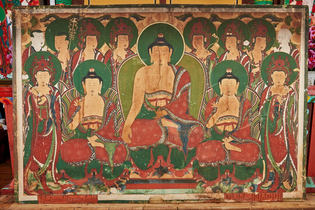 의성 주월사 삼불회도.
