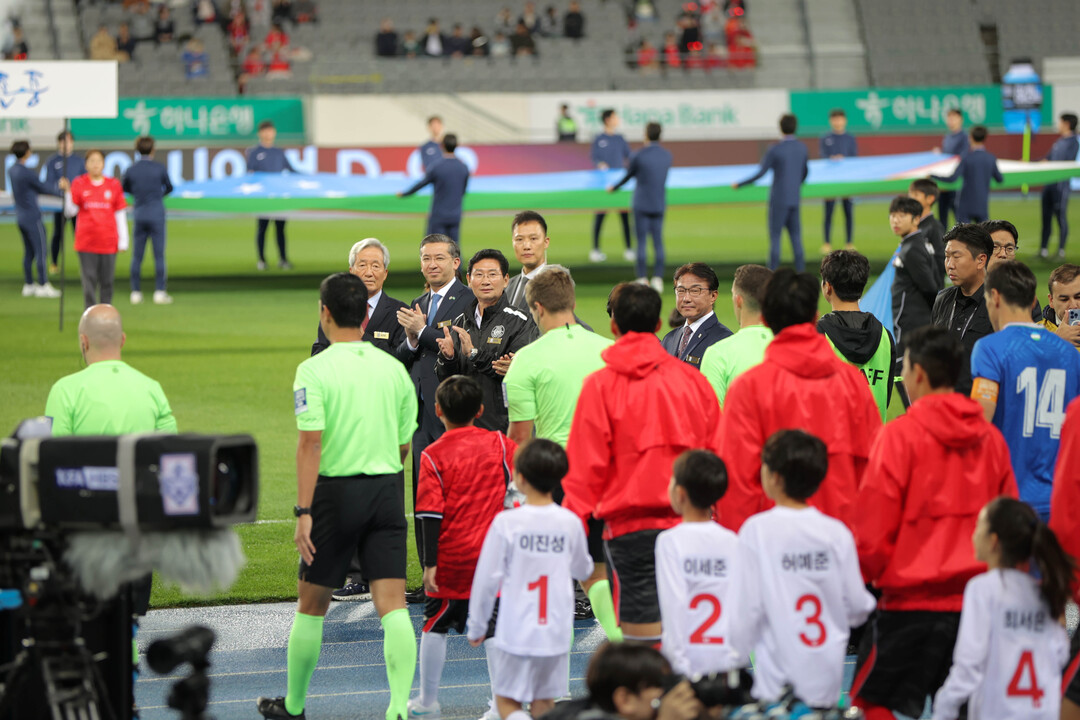 6일 용인미르스타디움에서 대한민국 남자 축구 국가대표팀 경기가 열렸다.
