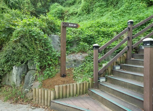 수지구는 광교산과 대지산 일대 등산로의 오래되거나 파손된 시설물을 정비했다. 용인시 제공