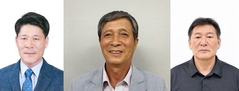 왼쪽부터 우애상 이광석, 나눔상 소대권, 보은상 정춘환. 남원시 제공