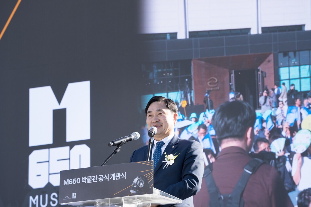 M650 개장식 인사말을 하는 김도균 대표이사. 강원랜드 제공