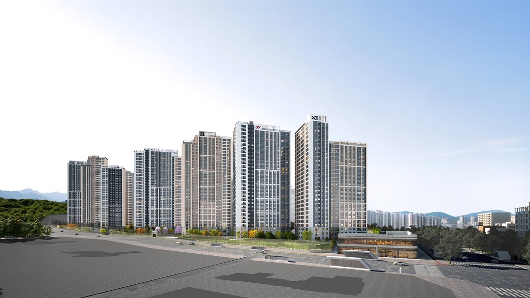산곡역자이힐스테이트&풍경채 투시도.