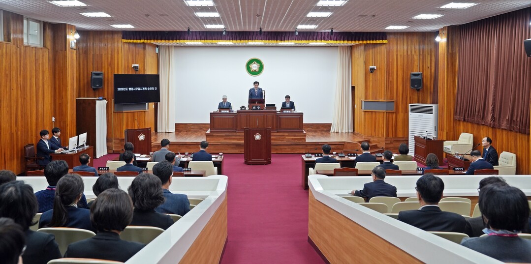 제297회 제1차 정례회 모습. 태백시의회 제공